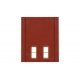 Modular Building System(TM) -- Two-Story Wall Sections w/2 1st Floor Rectangular Wind, HO, Design Preservation Models 30137