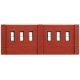 N Scale Modulars System(TM) (Plastic) -- Dock Level Windows pkg(3) 3-1/2′ Wide x 1-13/, N, Design Preservation Models 60102