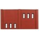 N Scale Modulars System(TM) (Plastic) -- Two-Story 6 Windows pkg(3) 3-1/2′ Wide x 1-15, N, Design Preservation Models 60123