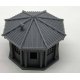 Octagon Building with Roof and Window Glass -- Kit - Unpainted Cast Resin, HO, Phoenix Precision Models 31800