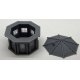 Octagon Building with Roof and Window Glass -- Kit - Unpainted Cast Resin, HO, Phoenix Precision Models 31800