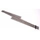 Code 83 Nickel Silver DCC Friendly Number 6 Single Crossover Turnout -- Right Hand, HO, WalthersTrack 83076