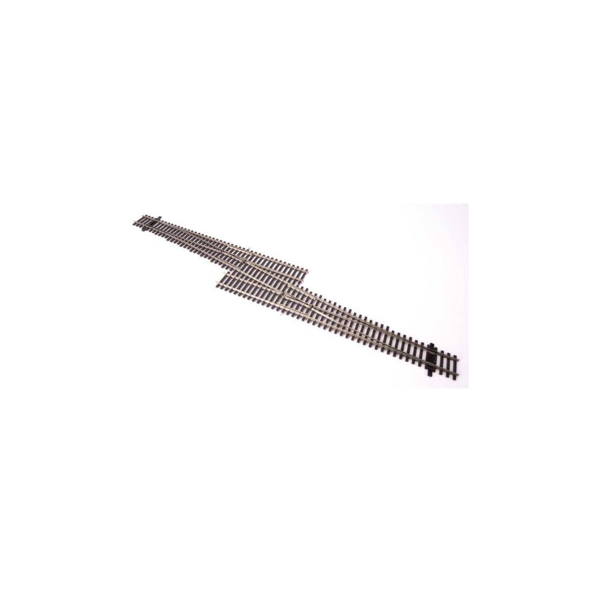 Code 83 Nickel Silver DCC Friendly Number 6 Single Crossover Turnout -- Right Hand, HO, WalthersTrack 83076
