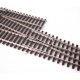 Code 83 Nickel Silver DCC Friendly Number 6 Single Crossover Turnout -- Right Hand, HO, WalthersTrack 83076