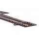 Code 83 Nickel Silver DCC Friendly Number 6 Single Crossover Turnout -- Right Hand, HO, WalthersTrack 83076