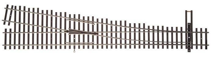 Code 100 Nickel Silver DCC-Friendly 6 Turnout -- Right Hand, HO, WalthersTrack 10018