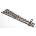 Code 83 Nickel Silver DCC Friendly Number 5 Turnout -- Right Hand, HO, WalthersTrack 83016