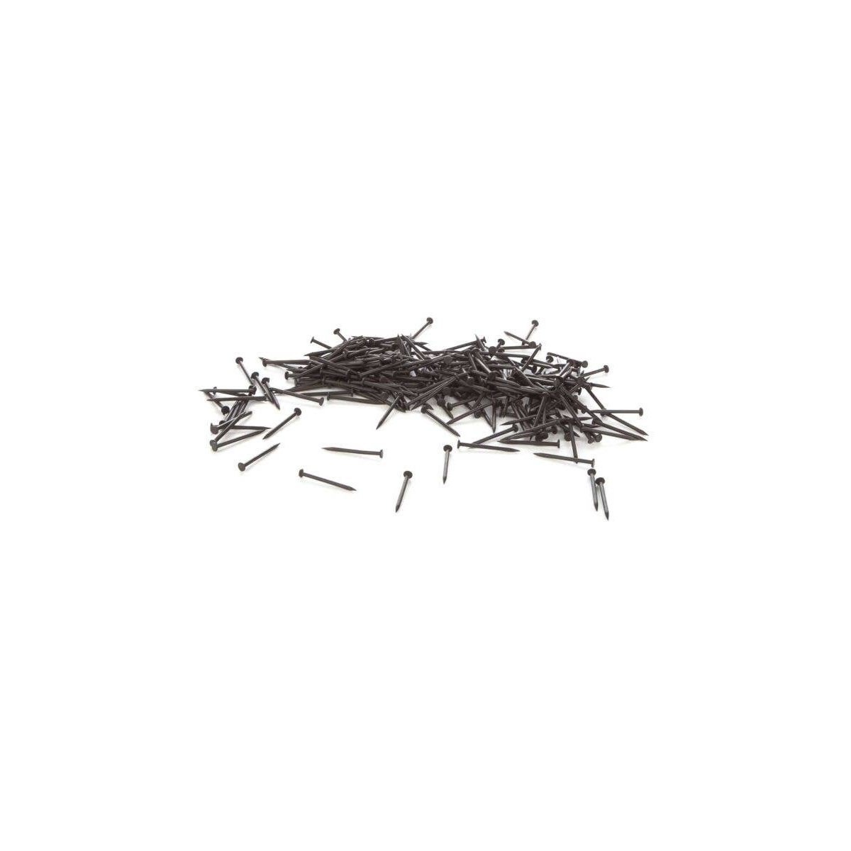 Blackened Track Nails - Approximately pkg(300) - 0.7oz 20g -- Fits Code 70, Code 83 and Code 100 , HO, WalthersTrack 83106