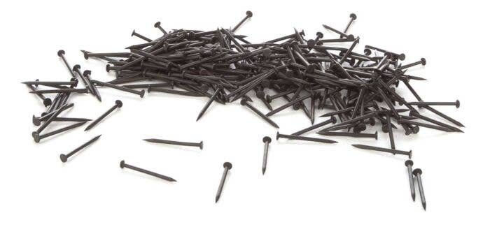 Blackened Track Nails - Approximately pkg(300) - 0.7oz 20g -- Fits Code 70, Code 83 and Code 100 , HO, WalthersTrack 83106