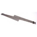 Code 83 Nickel Silver DCC Friendly Number 6 Single Crossover Turnout -- Left Hand, HO, WalthersTrack 83075