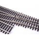 Code 83 Nickel Silver DCC Friendly Number 6 Single Crossover Turnout -- Left Hand, HO, WalthersTrack 83075