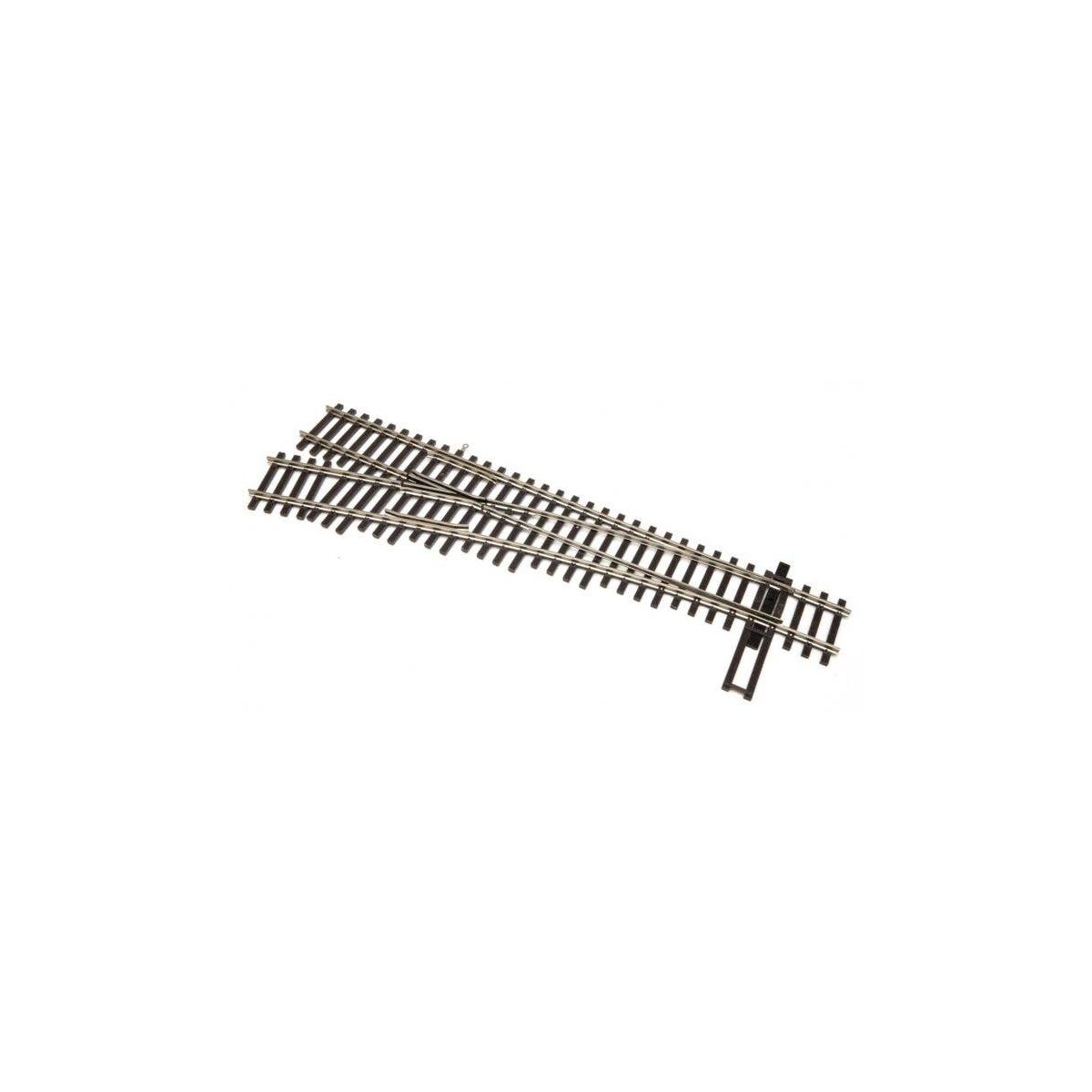 Code 100 Nickel Silver DCC-Friendly 4 Turnout -- Left Hand, HO, WalthersTrack 10013