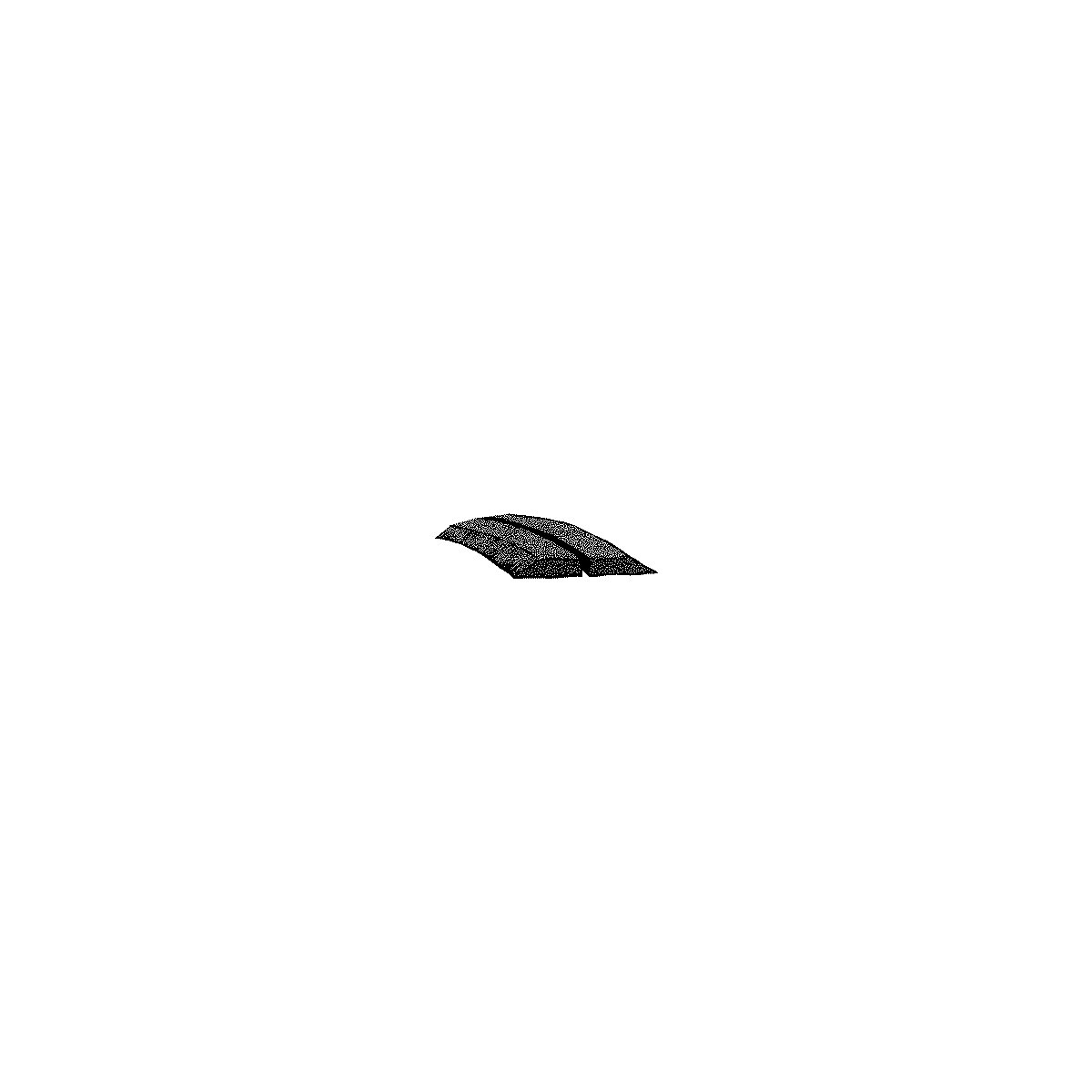 Cork Roadbed - 36 x 1-1/8 x 1/8′ 91.4 x 2.9 x .3cm -- Single Section, N, Midwest Products Co Inc 3019