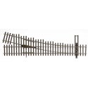 Code 70 Nickel Silver DCC Friendly Number 4 Turnout -- Right Hand, HO, WalthersTrack 70014