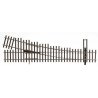 Code 70 Nickel Silver DCC Friendly Number 4 Turnout -- Right Hand, HO, WalthersTrack 70014