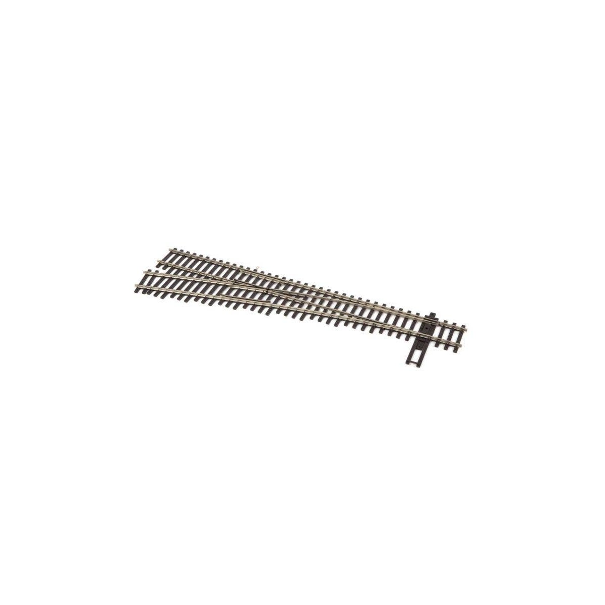 Code 83 Nickel Silver DCC Friendly Number 5 Turnout -- Left Hand, HO, WalthersTrack 83015