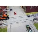 Modern Concrete Grade Crossing with Rerailer Ends -- Kit, HO, WalthersTrack 83115