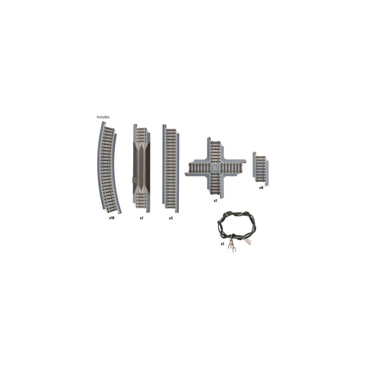 Power-Loc Figure 8 Track Set, HO, WalthersTrainline 1366