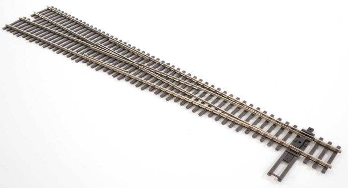 Code 83 Nickel Silver DCC-Friendly 8 Turnout -- Left Hand, HO, WalthersTrack 83019