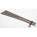 Code 100 Nickel Silver DCC-Friendly 6 Turnout -- Left Hand, HO, WalthersTrack 10017