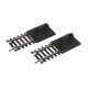 Lighted Bumper 2-Pack -- Code 100 Nickel Silver, HO, Life-Like Products 3008