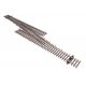 Code 83 Nickel Silver DCC Friendly Number 5 Single Crossover Turnout -- Right Hand, HO, WalthersTrack 83074