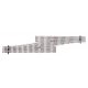 Code 83 Nickel Silver DCC Friendly Number 5 Single Crossover Turnout -- Left Hand, HO, WalthersTrack 83073