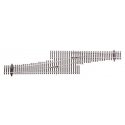 Code 83 Nickel Silver DCC Friendly Number 5 Single Crossover Turnout -- Left Hand, HO, WalthersTrack 83073