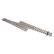 Code 83 Nickel Silver DCC Friendly Number 5 Single Crossover Turnout -- Left Hand, HO, WalthersTrack 83073