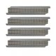 Power-Loc Track(TM) -- 9′ 22.9cm Straight Section pkg(4), HO, WalthersTrainline 1351
