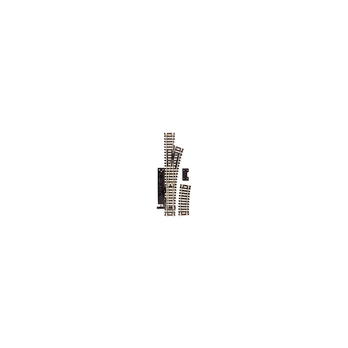 Code 100 Snap-Switch(R) Manual Turnout - Nickel Silver Rail -- Right Hand, HO, Atlas Model Railroad Co. 861