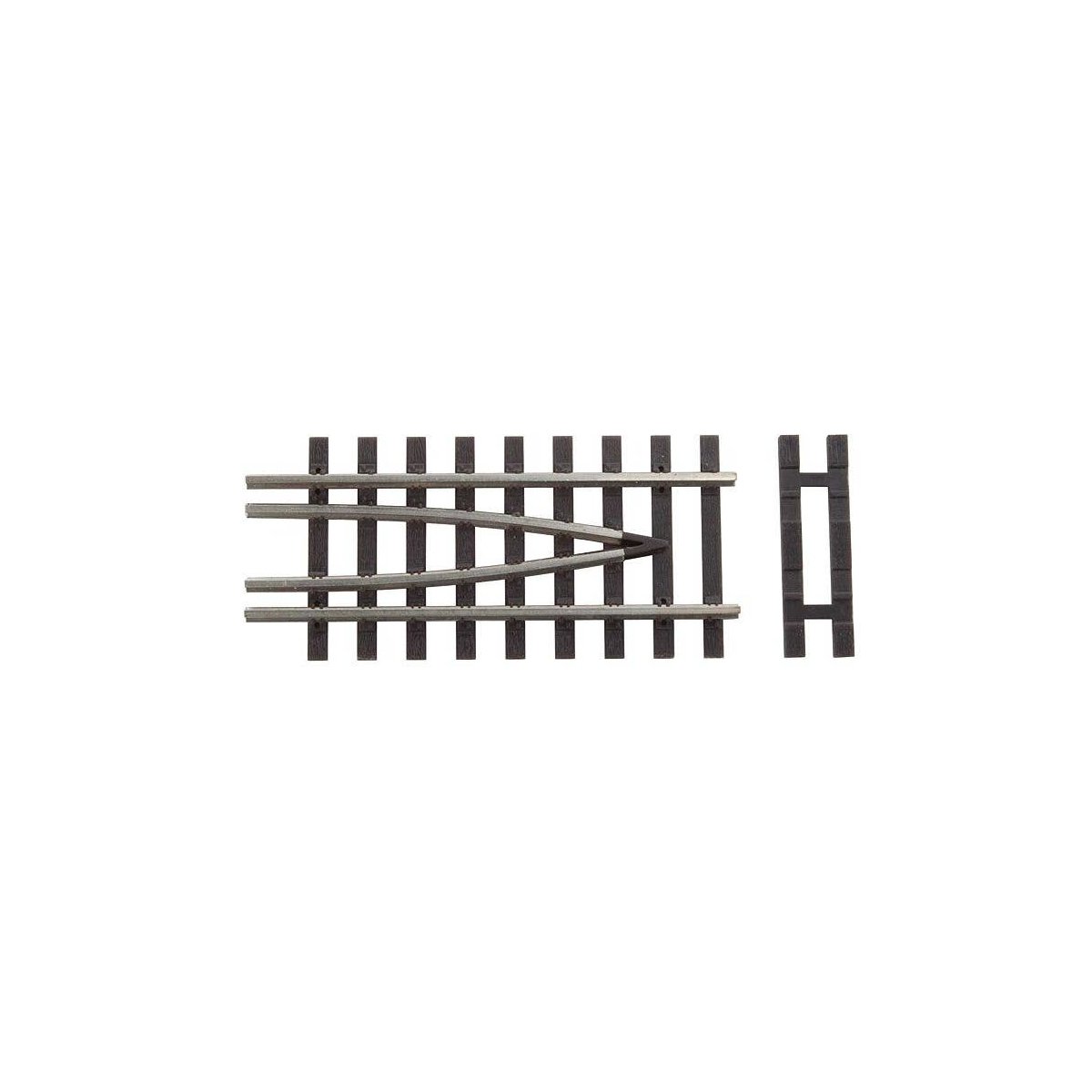Code 83 Nickel Silver Bridge Track End Set -- Includes 2 End Track Pieces, 2 Spacer Ties, HO, WalthersTrack 83005