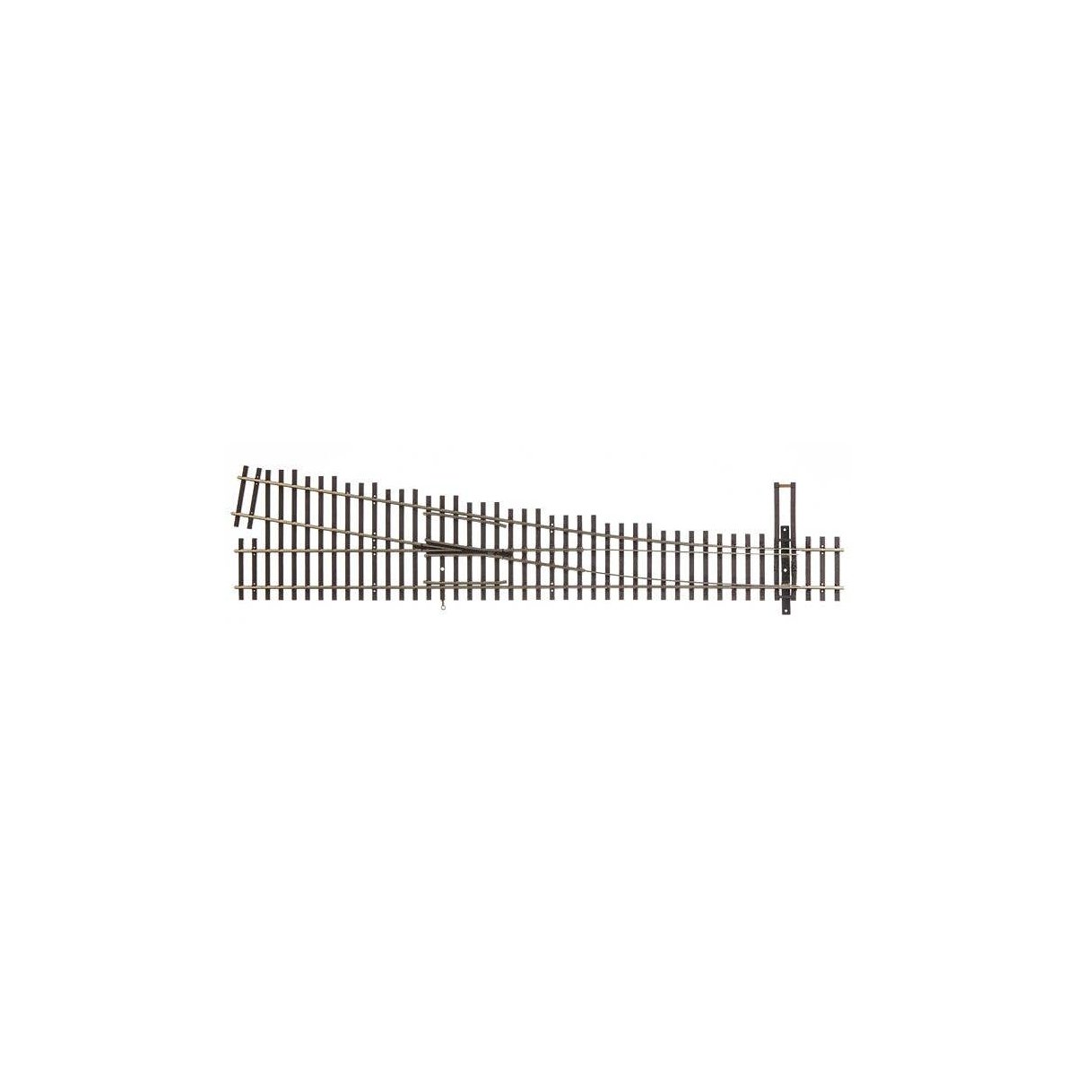 Code 70 Nickel Silver DCC Friendly Number 6 Turnout -- Right Hand, HO, WalthersTrack 70018