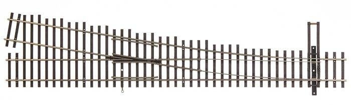 Code 70 Nickel Silver DCC Friendly Number 6 Turnout -- Right Hand, HO, WalthersTrack 70018