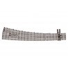 North American-Style Code 83 7 Curved Turnout - Streamline -- Right Hand, Insulfrog, HO, Peco SL8376