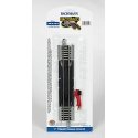 Straight Track w/Nickel Silver Rail & Gray Roadbed - E-Z Track(R) -- 9′ 22.9cm Terminal Rer, HO, Bachmann Industries 44510