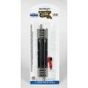 Straight Track w/Nickel Silver Rail & Gray Roadbed - E-Z Track(R) -- 9′ 22.9cm Terminal Rer, HO, Bachmann Industries 44510