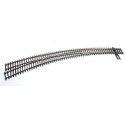 Code 83 Nickel Silver DCC-Friendly Curved Turnout - 24 and 28′ Radii -- Left Hand, HO, WalthersTrack 83063