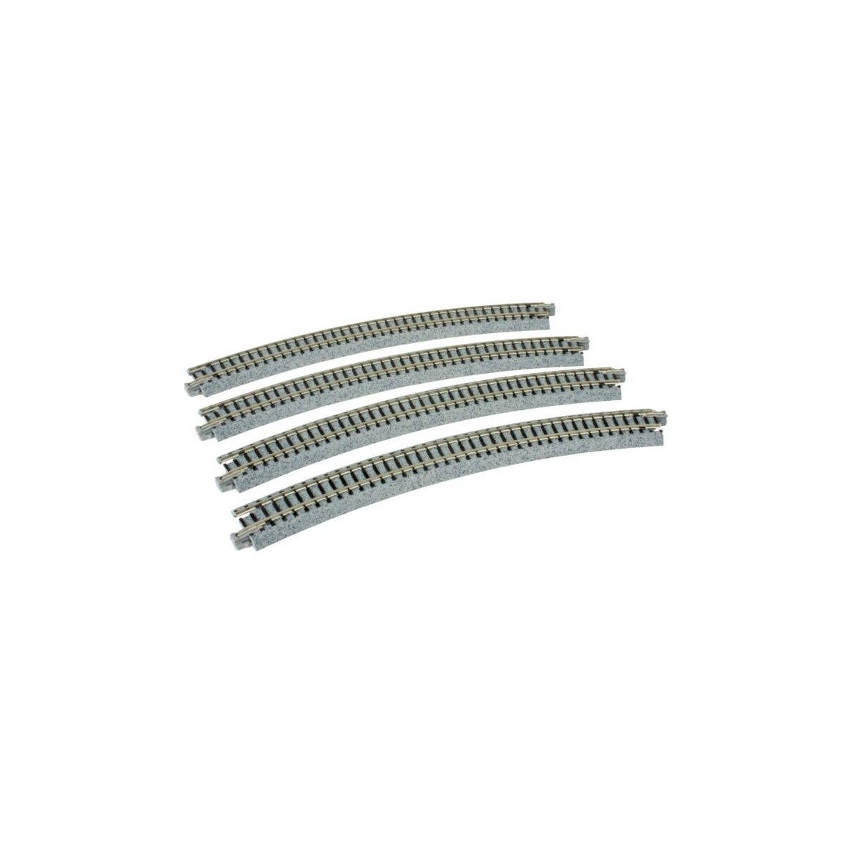 Curved Roadbed Track Section - Unitrack -- 30 Degree, 15′ 381mm Radius, N, Kato USA Inc 20140