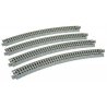 Curved Roadbed Track Section - Unitrack -- 30 Degree, 15′ 381mm Radius, N, Kato USA Inc 20140