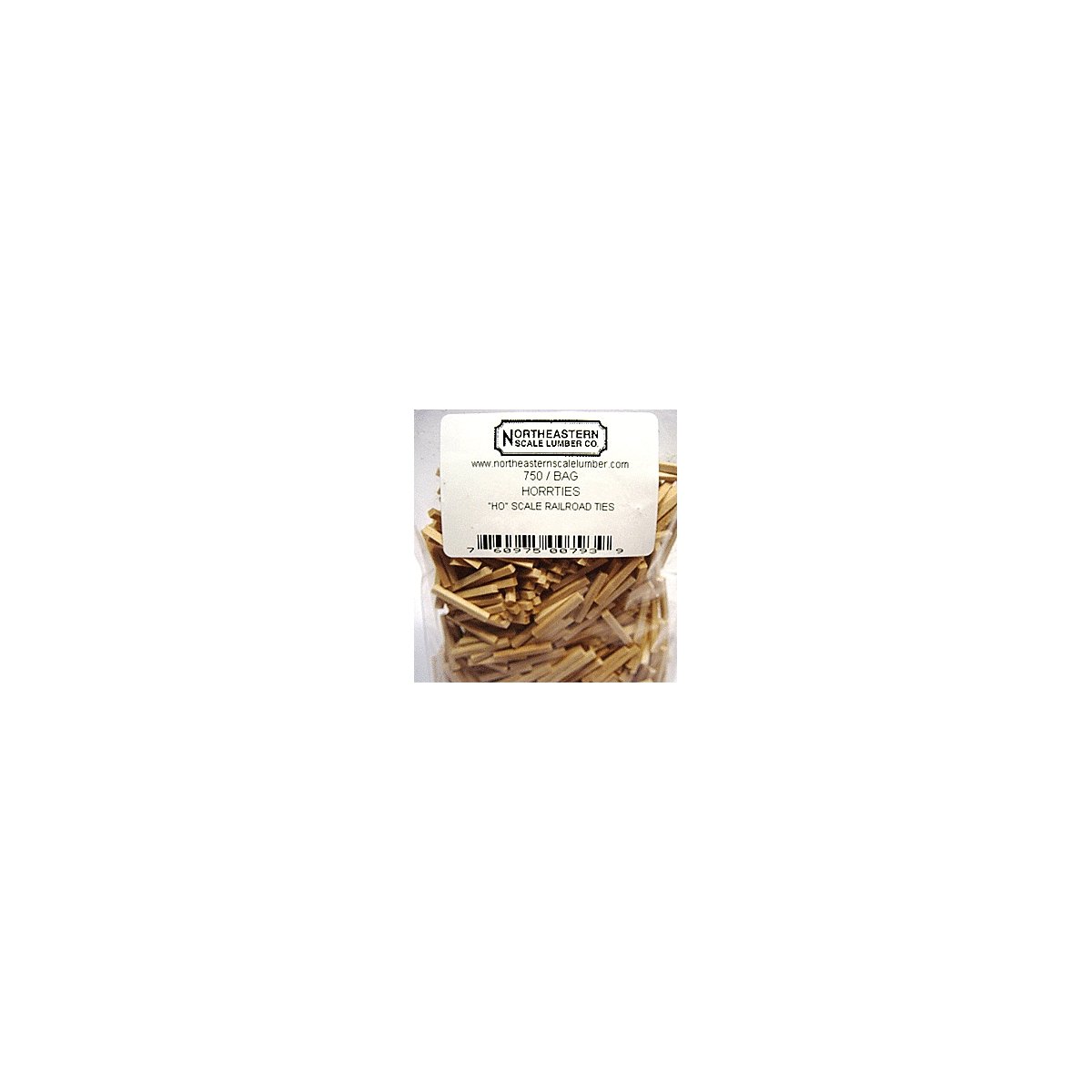 Scale Railroad Ties pkg(750), HO, Northeastern Scale Lumber 793