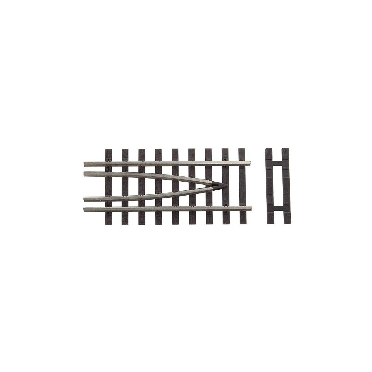 Code 100 Nickel Silver Bridge Track End Set -- Includes 2 End Track Pieces, 2 Spacer Ties, HO, WalthersTrack 10005