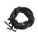 Code 70 Nickel Silver Terminal Joiners pkg(2) -- Includes Black 22-Gauge Wire, HO, WalthersTrack 70103