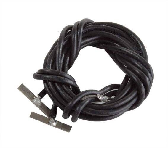 Code 70 Nickel Silver Terminal Joiners pkg(2) -- Includes Black 22-Gauge Wire, HO, WalthersTrack 70103
