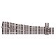 North American-Style Code 83 6 Turnout - Streamline -- Right Hand, Unifrog, HO, Peco SLU8361