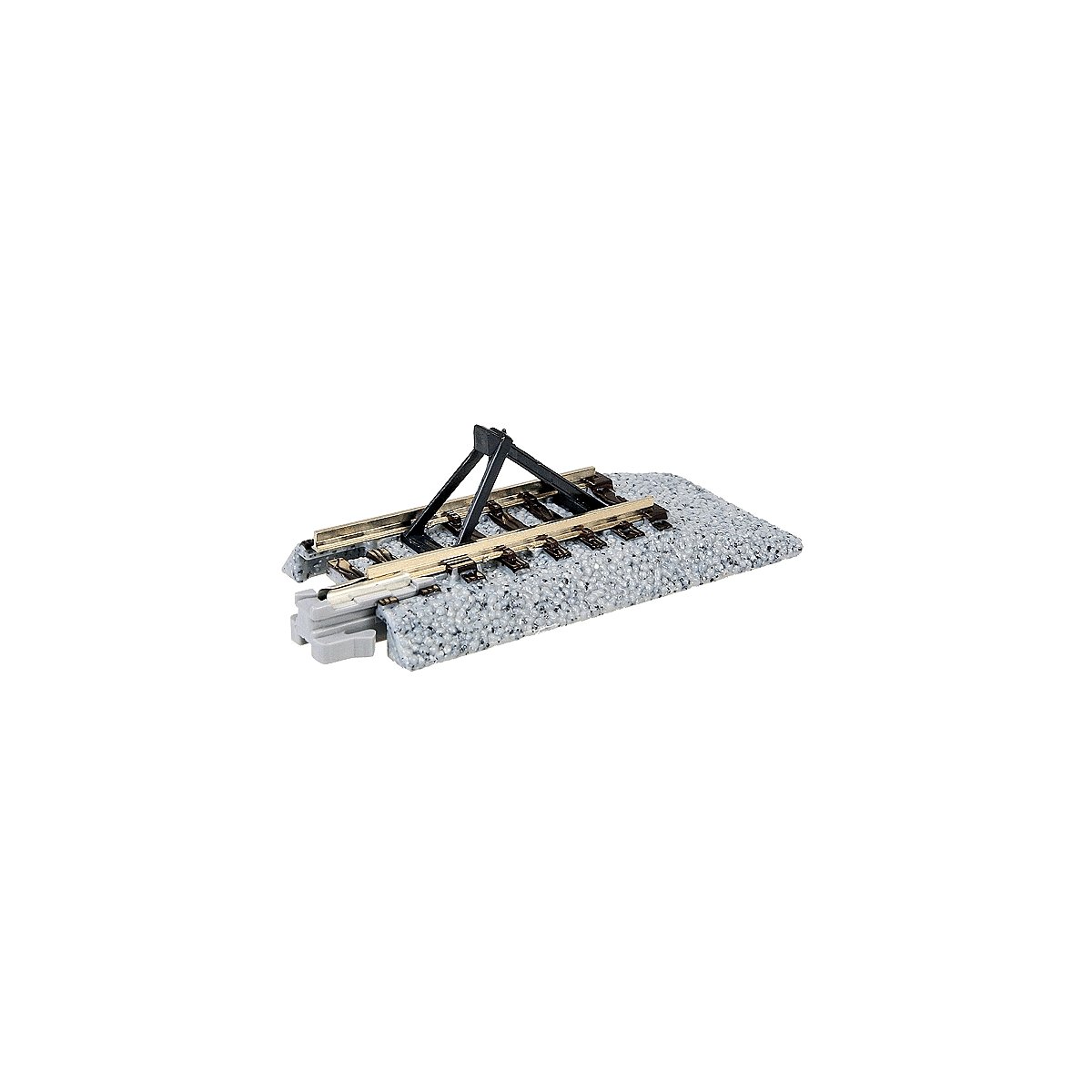 Straight Roadbed Bumper Track Section - Unitrack -- Style C - 2-7/16′ 62mm pkg(2), N, Kato USA Inc 20048
