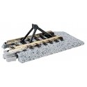 Straight Roadbed Bumper Track Section - Unitrack -- Style C - 2-7/16′ 62mm pkg(2), N, Kato USA Inc 20048