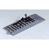 Straight Track - Unitrack -- With Bumper - 4-1/4′ 108mm pkg(2), HO, Kato USA Inc 2170