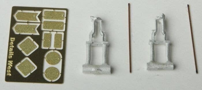 Switch Stand Style III w/Etched Targets -- 2 Sets, HO, Details West 952