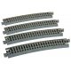 Curved Roadbed Track Section - Unitrack -- 15-Degree, 19′ 481mm Radius pkg(4), N, Kato USA Inc 20160